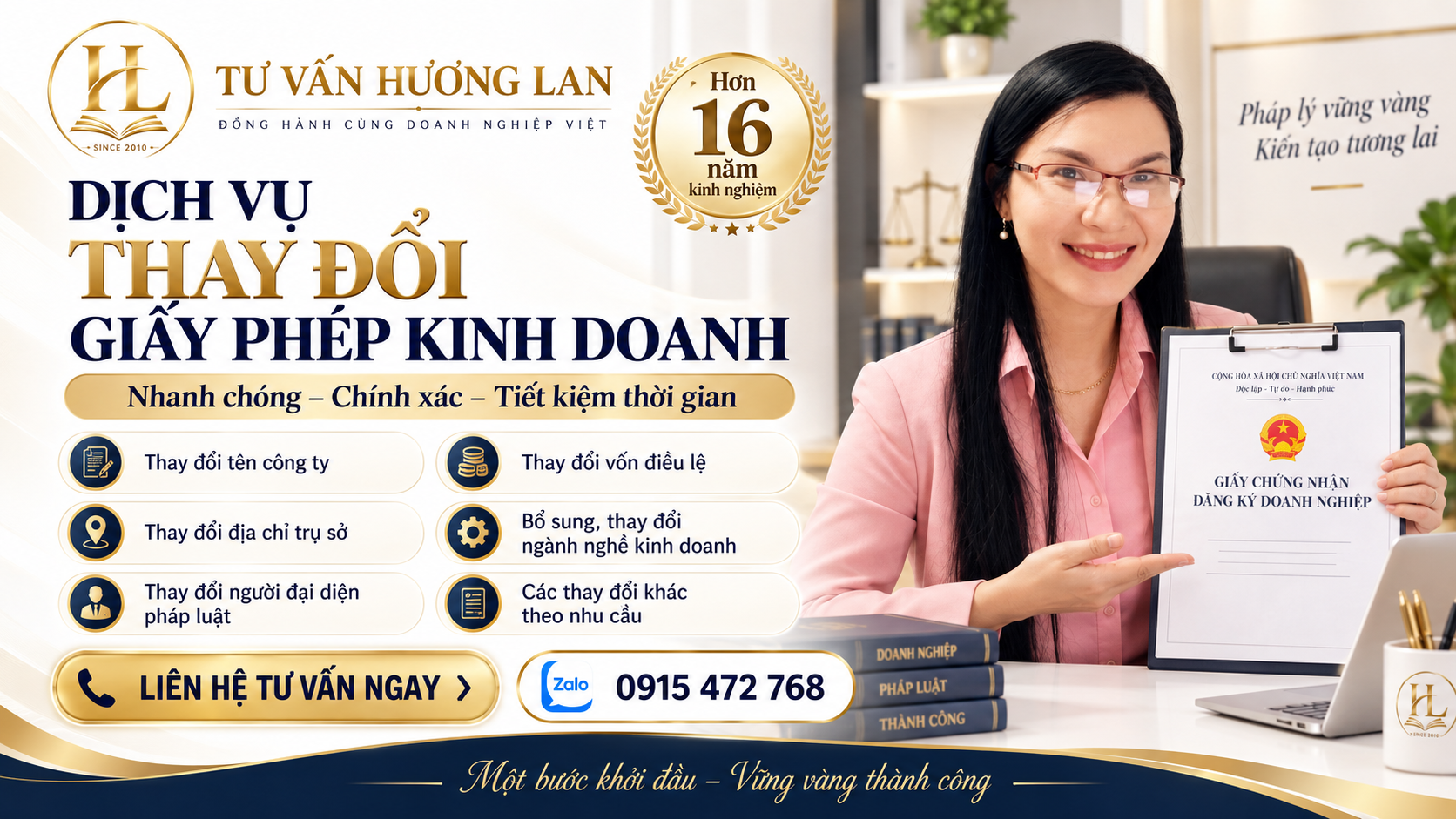 Thay đổi nội dung đăng ký kinh doanh