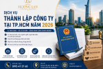 Dịch Vụ Thành Lập Công Ty Tại TP.HCM Năm 2026 – Hồ Sơ, Thủ Tục Và Những Điều Cần Biết
