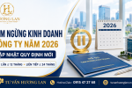 Tạm ngừng kinh doanh công ty năm 2026