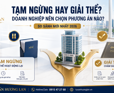 So sánh tạm ngừng kinh doanh và giải thể doanh nghiệp năm 2026