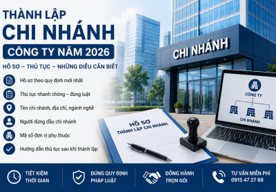 Thành Lập Chi Nhánh Công Ty Năm 2026 – Hồ Sơ, Thủ Tục Và Những Điều Cần Biết