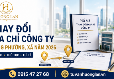 Thủ tục thay đổi địa chỉ công ty cùng phường, xã mới nhất 2026